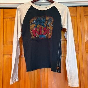 Trunk Ltd. Kiss Band Limited Edition Raglan Baseball T-Shirt, Size 3, L, Cotton